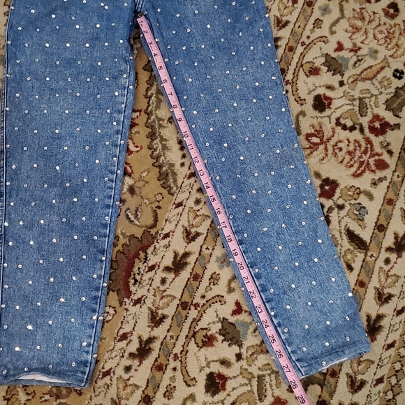 Vintage 80s Opal by Hot Property Allover Studded High Rise Jeans, Size 6 - Picture 10 of 10